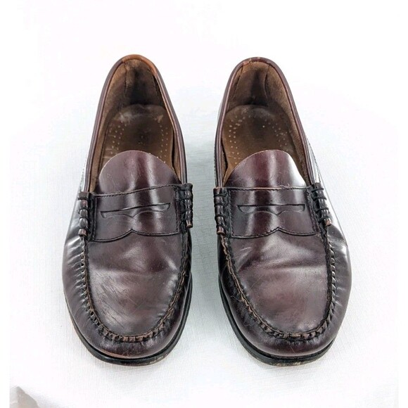 G.h. Bass Sz 10 EE Wilton ? Weejuns Dark Cherry Leather  Loafer Normcore Classic main image 11